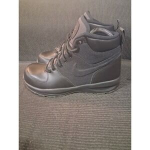 Nike Shoes Womens 7 Youth 5.5Y Manoa Leather Boots Black Winter